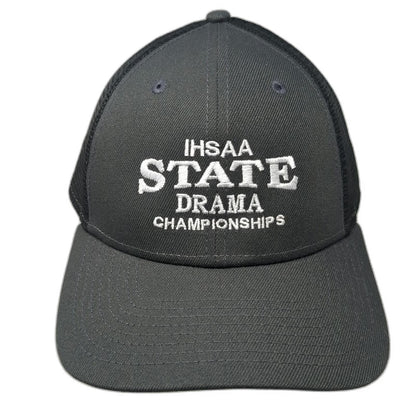 New Era IHSAA State Drama Championships Gray Trucker Hat One Size Mesh Snapback