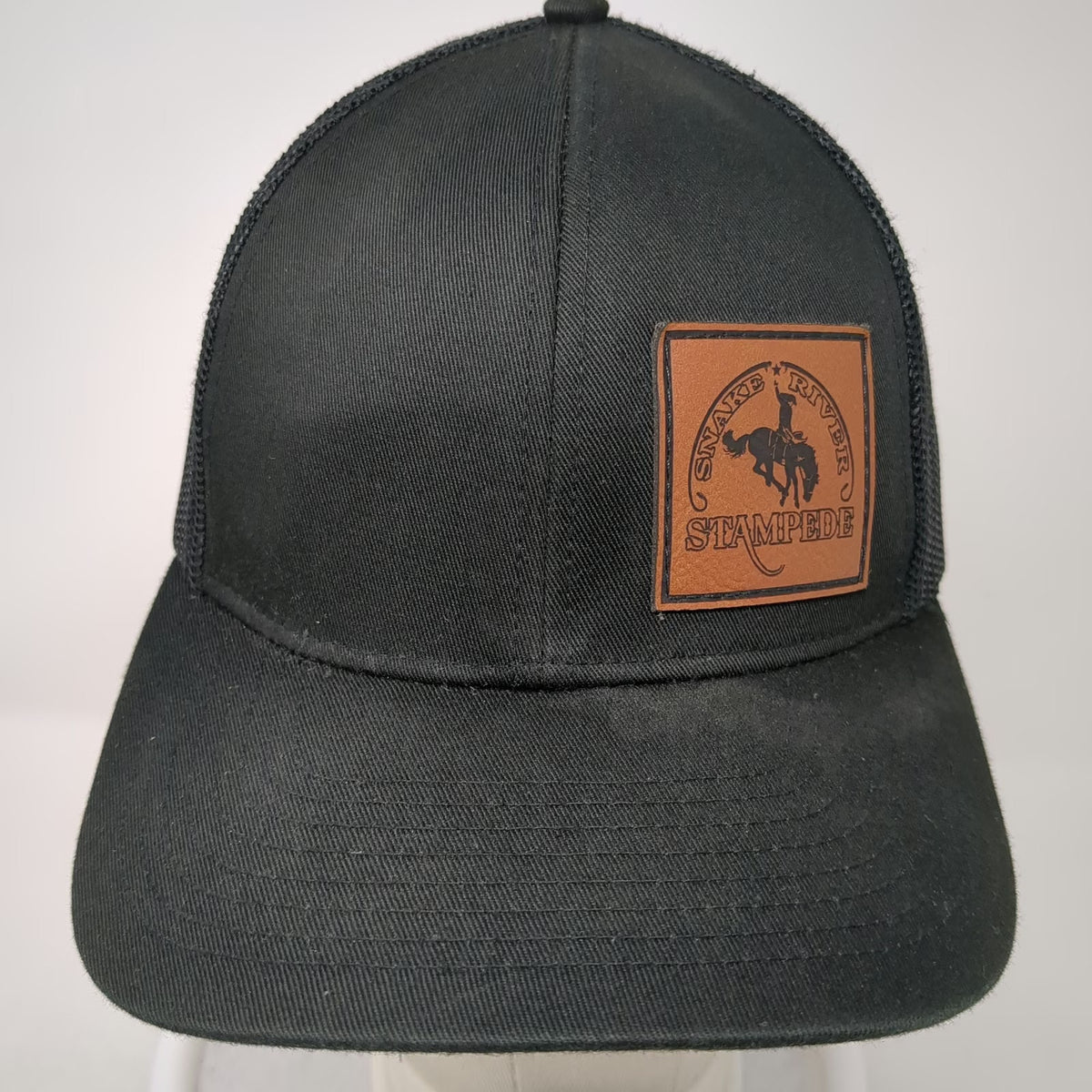 Cap America Trucker Hat Black One Size Snake River Stampede Rodeo Nampa Idaho