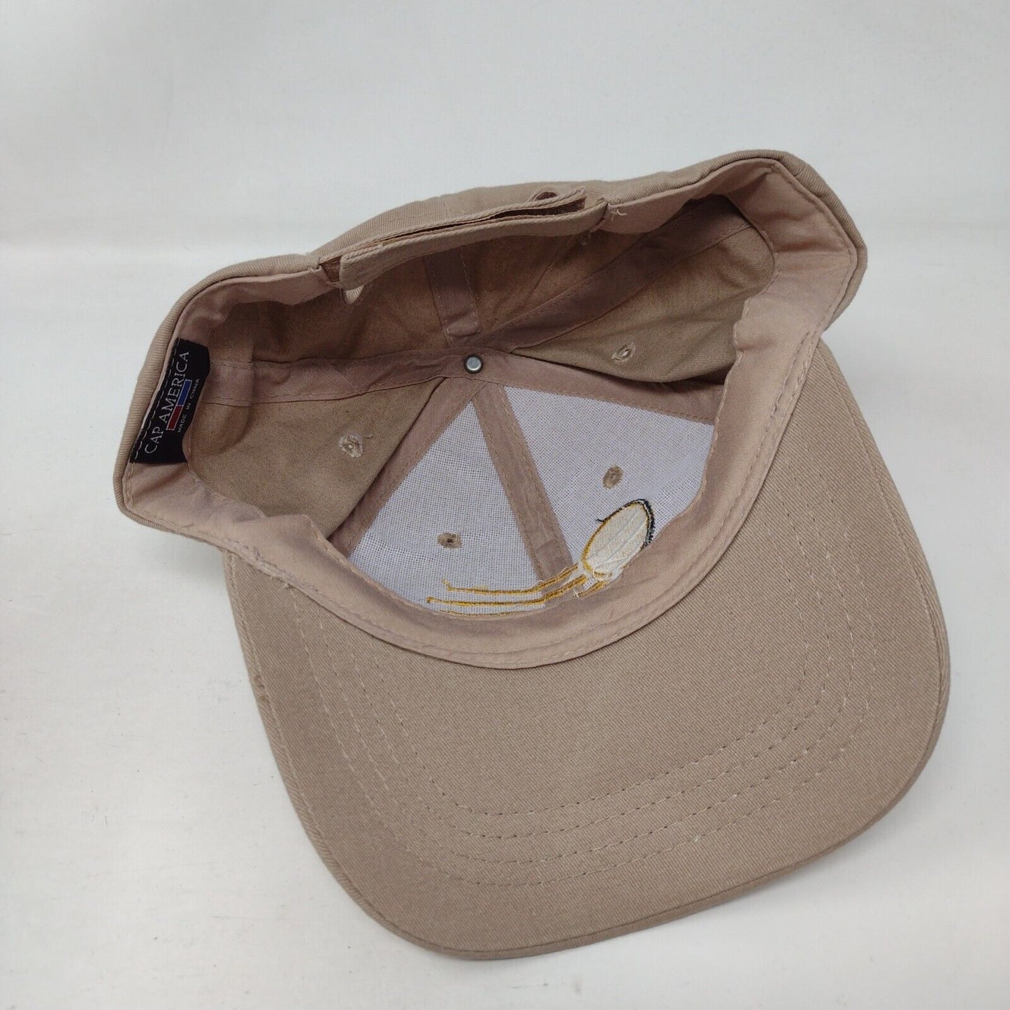 Sun Mechanical Strapback Hat Tan One Size Adjustable 6 Panel Cap America