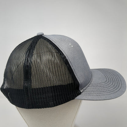 JSP Snapback Mesh Back Trucker Hat Gray One Size Port Authority 6 Panel