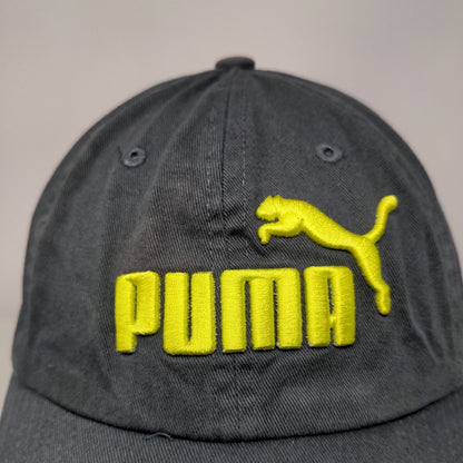 Puma Slideback Hat Gray OSFA Embroidered Adjustable Solid 6 Panel