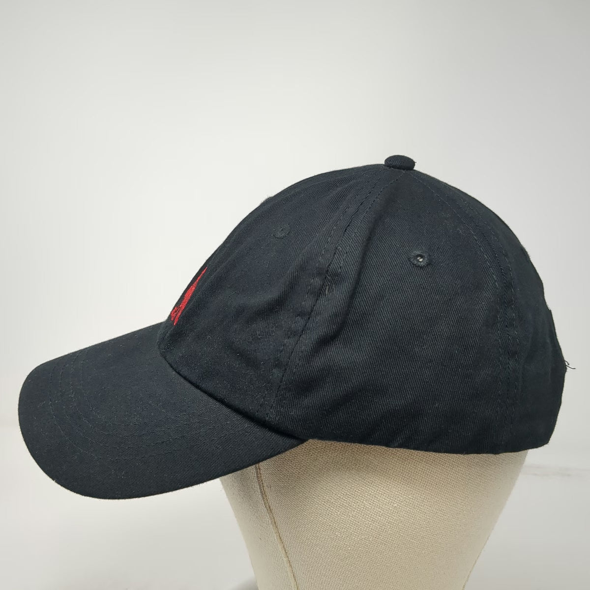 Wild Turkey Baseball Cap Black OSFM Red Turkey Logo Embroidered Slideback hat