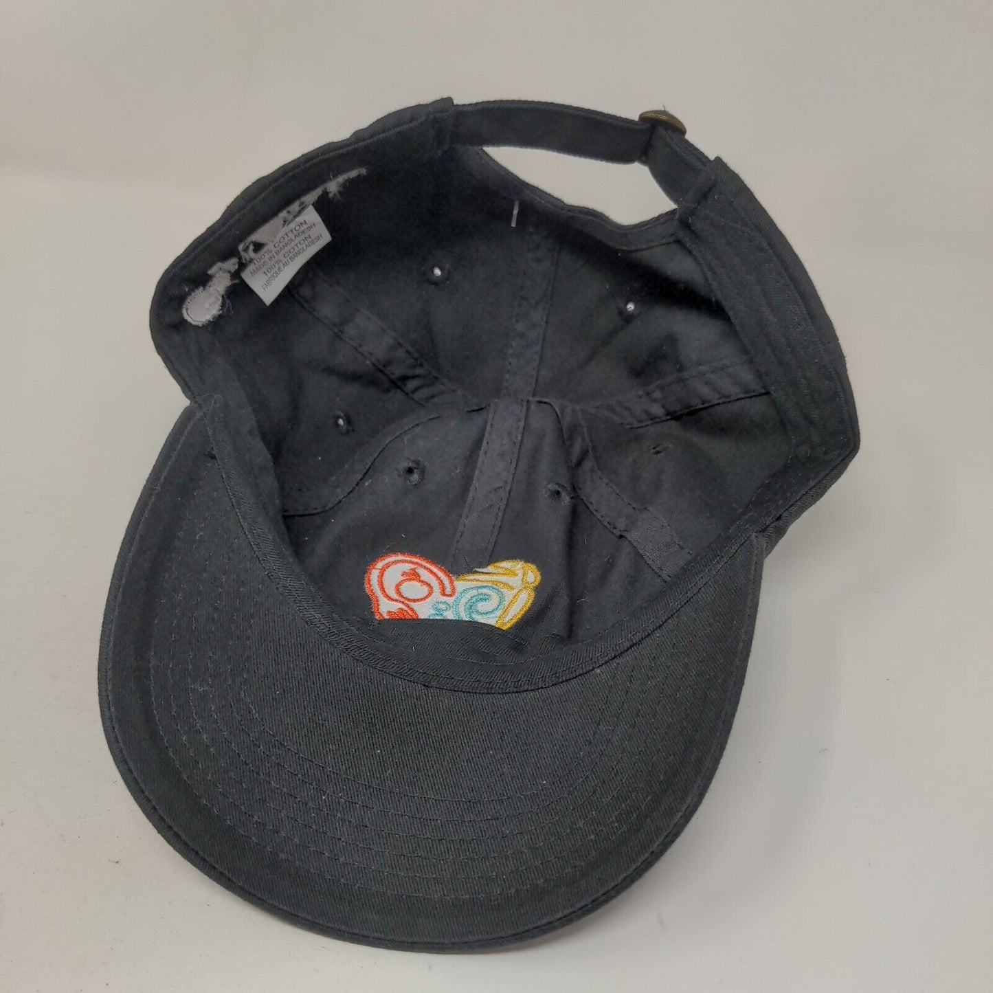 City District Slideback Hat Black One Size Adjustable Embroidered