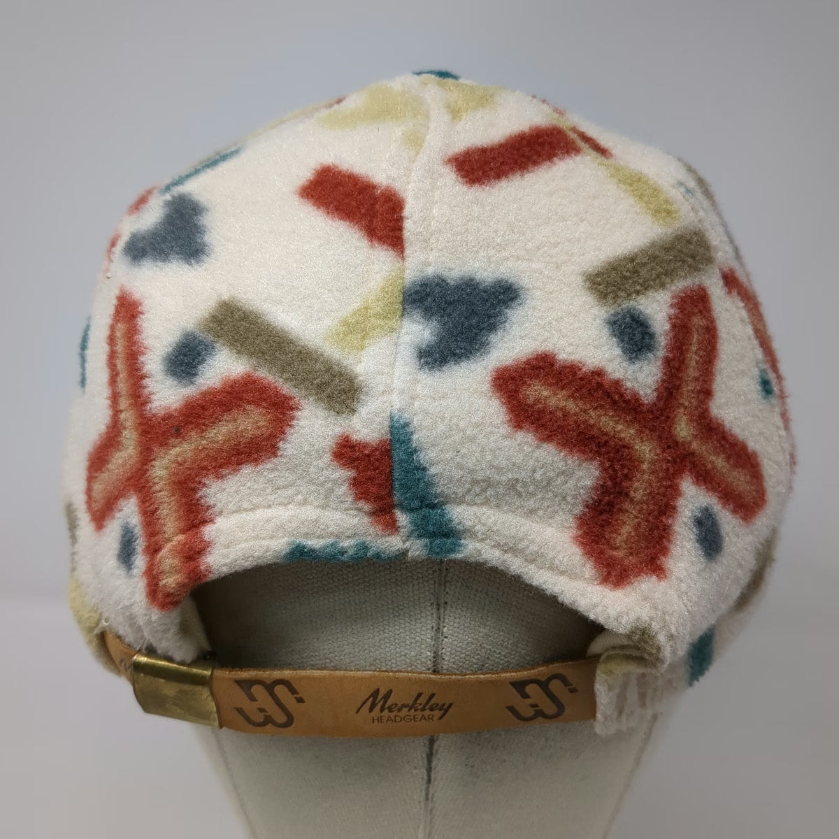 Merkley Headgear Baseball Cap White One Size Fleece Southwestern Sun Valley Hat