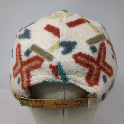 Merkley Headgear Baseball Cap White One Size Fleece Southwestern Sun Valley Hat