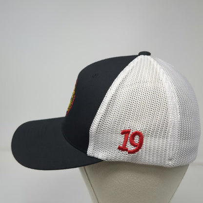 Flexfit Baseball Cap Black One Size Mesh Eric Marsh Foundation Firefighters Hat