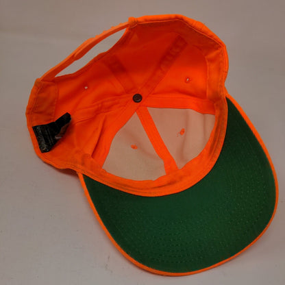 Signatures Snapback Hat Orange OSFM Adjustable Solid 6 Panel Blank