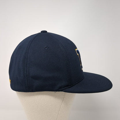 M Warriors Fitted Hat Blue S-M Embroidered Pacific Headwear 3FortyTwo