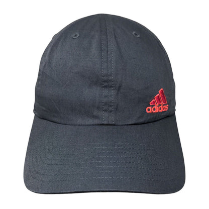 Adidas 3 Stripes Strapback Hat Gray One Size Adjustable Solid 6 Panel