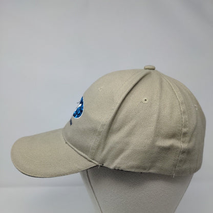 Hang Loose Fitted Hat Tan OSFA Embroidered Hawaii 6 Panel Surfware