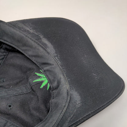 Marijuana Slideback Hat Black One Size Adjustable Embroidered Rue21 etc!
