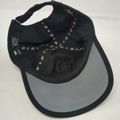 Adidas Baseball Cap Black White One Size Trefoil Logo Three Stripes Sport Hat