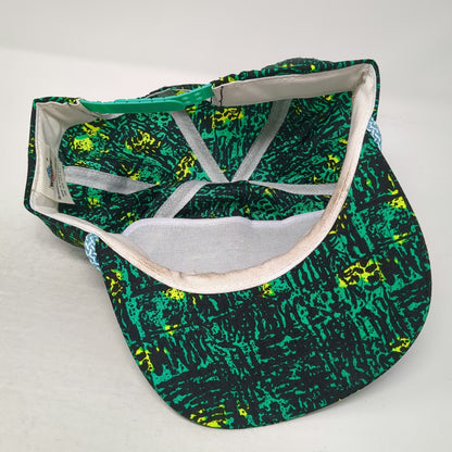 Winner 5 Panel Hat Green Black Yellow Blue Vintage Rope Brim QTI Lindon Utah