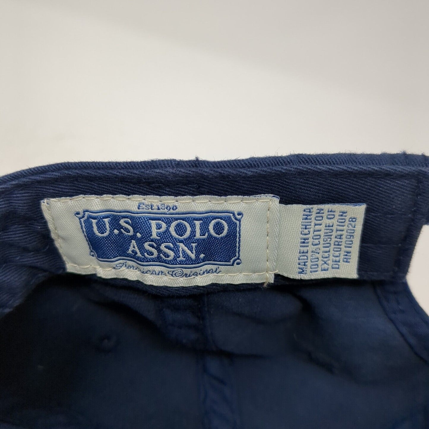 US Polo Assn Since 1890 Baseball Cap Blue OS Adjustable Embroidered 6 Panel