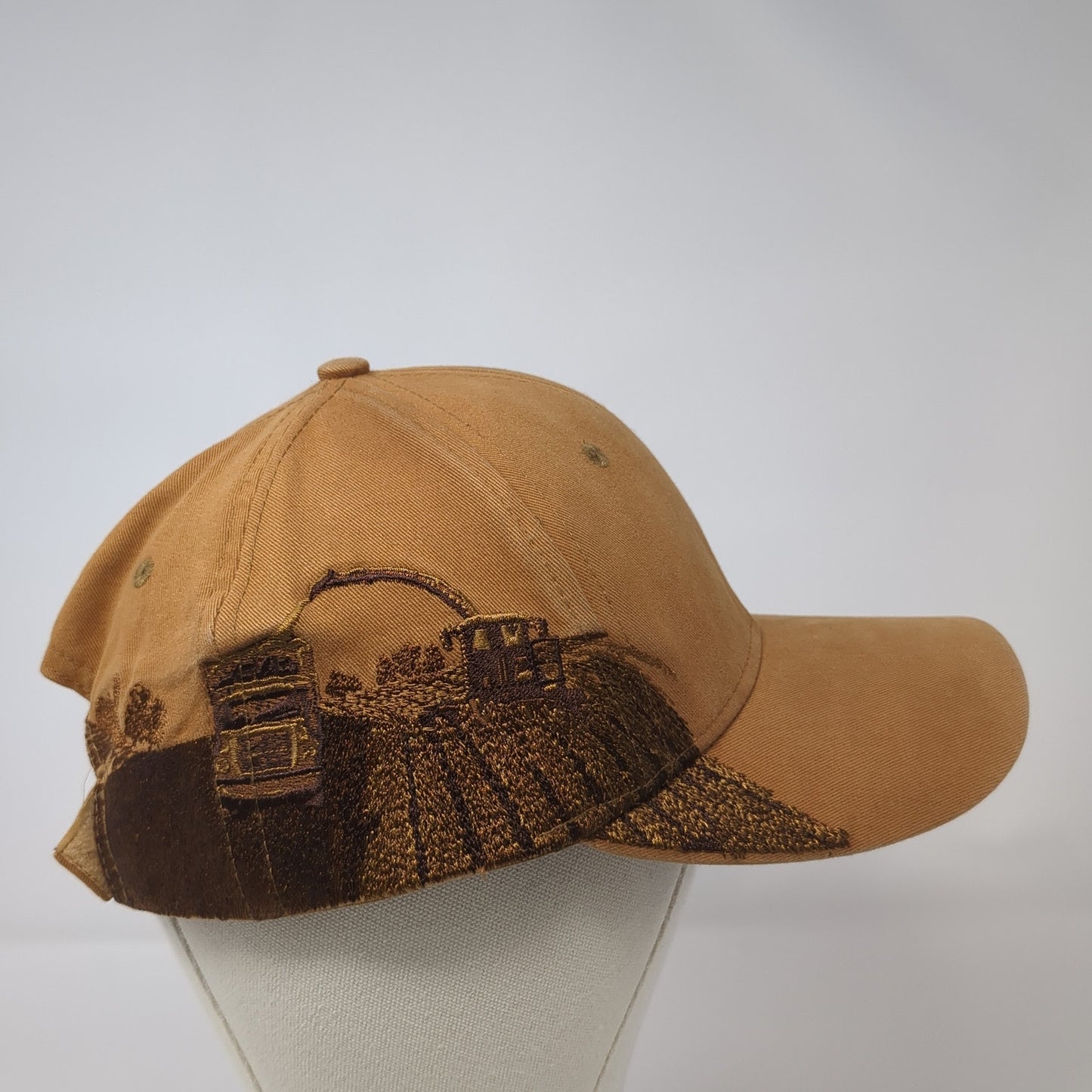 Dri Duck Strapback Hat Brown One Size Adjustable Embroidered Outdoor