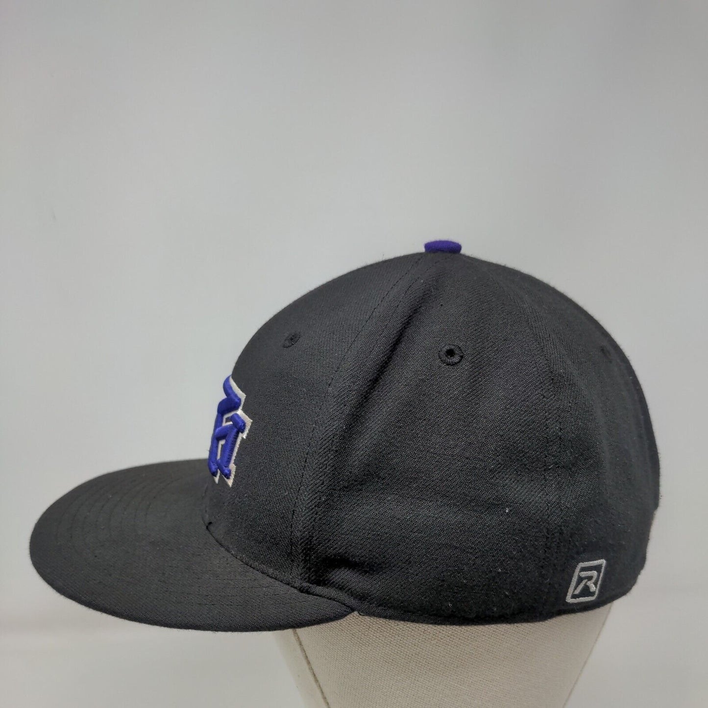 Rocky Fitted Hat Black 7 1/8 Embroidered Vent Holes Richardson Surge