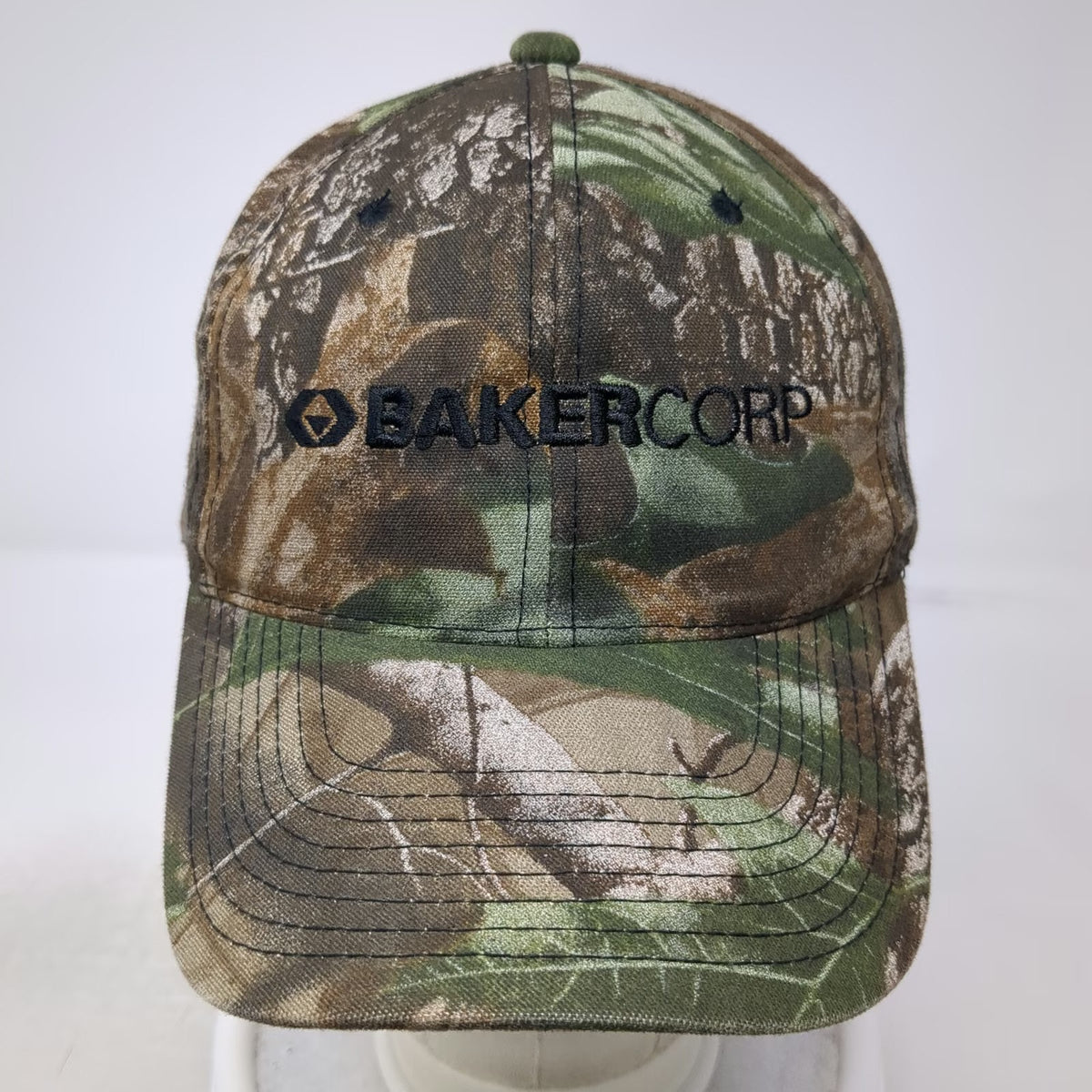 Vitronic Snapback Green Camo One Size BakerCorp Logo Embroidered Workwear hat