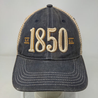 1850 Snapback Mesh Back Trucker Hat Blue One Size Colorblock Legacy