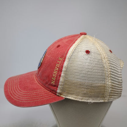 Legacy Trucker Hat Red One Size Nashville Tennessee State Stars Mesh Snapback