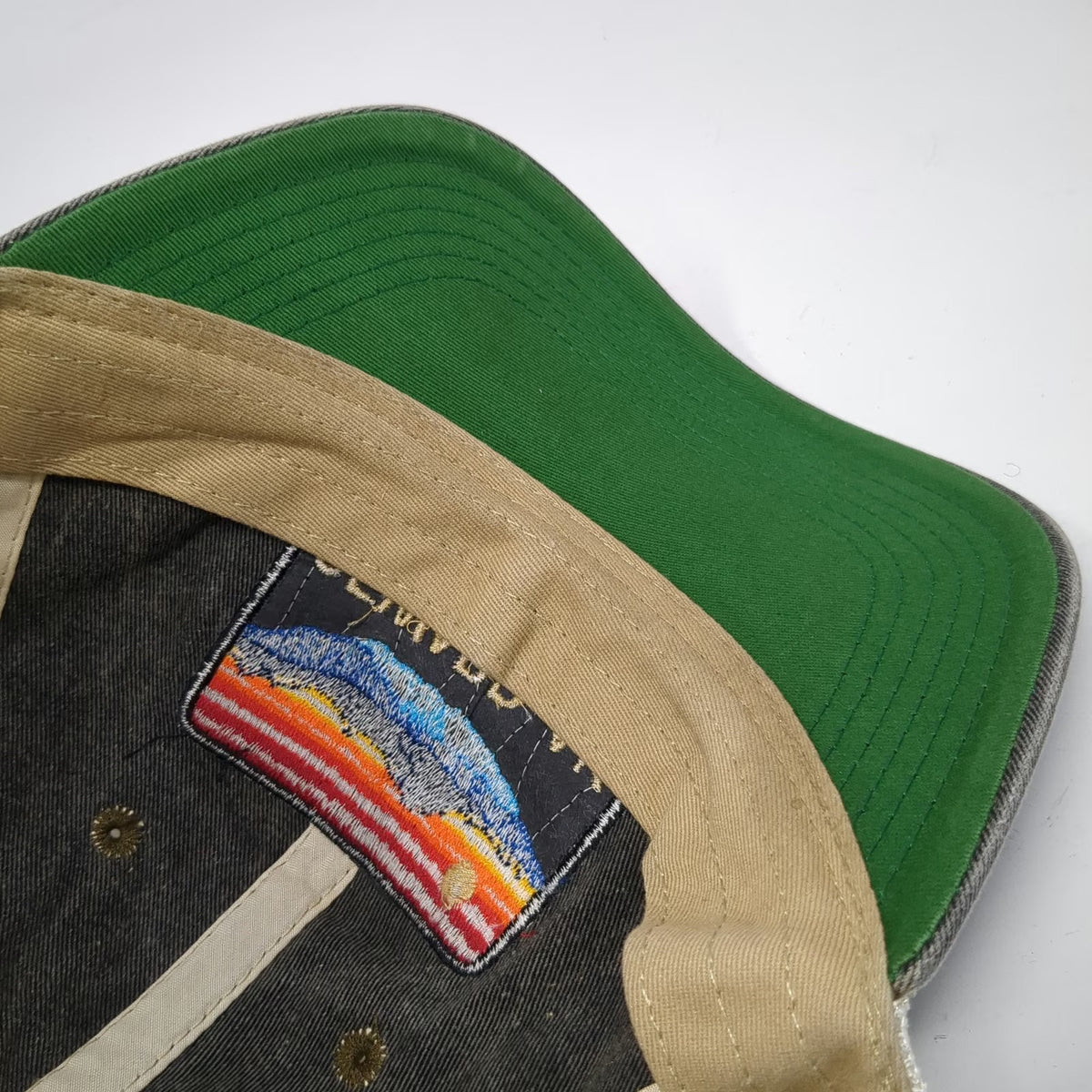 Legacy Trucker Hat Gray One Size Seward AK Alaska Mountain Patch Mesh Snapback