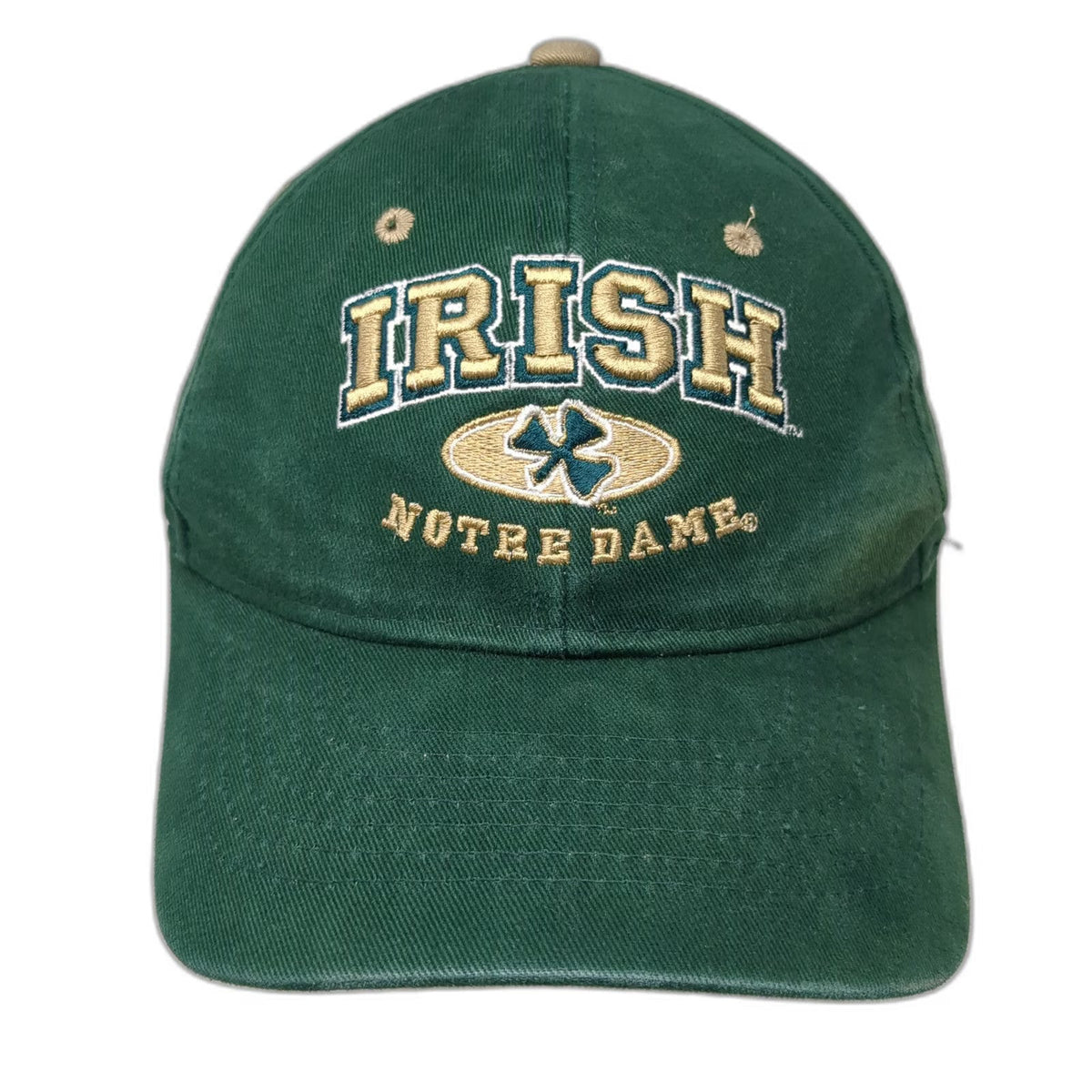 Zephyr Notre Dame Irish Snapback Hat Green One Size Embroidered Shamrock College