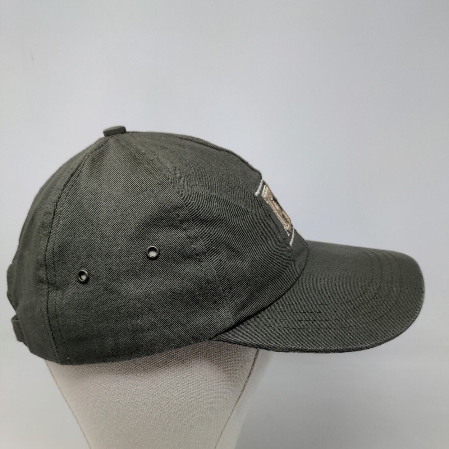 Footjoy Men's Slideback Hat Brown Green Embroidered FJ Logo Made USA