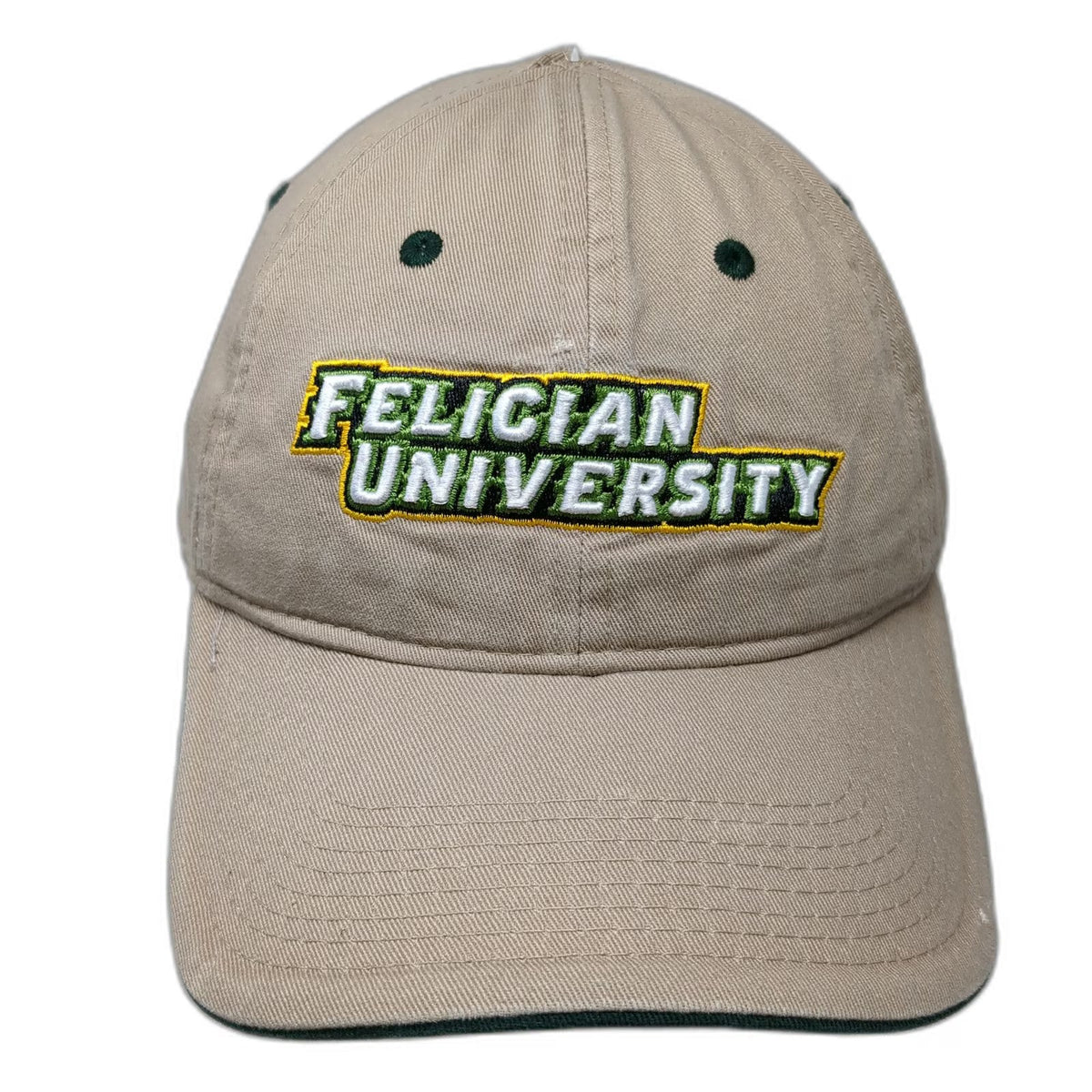 The Game Felician University Baseball Cap Brown One Size Cotton Strapback Hat