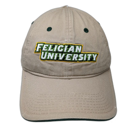The Game Felician University Baseball Cap Brown One Size Cotton Strapback Hat