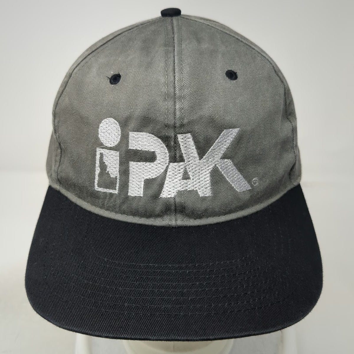 Fahrenheit Snapback Gray One Size Hat iPAK Embroidered Logo Cotton Adjustable