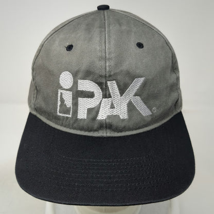 Fahrenheit Snapback Gray One Size Hat iPAK Embroidered Logo Cotton Adjustable