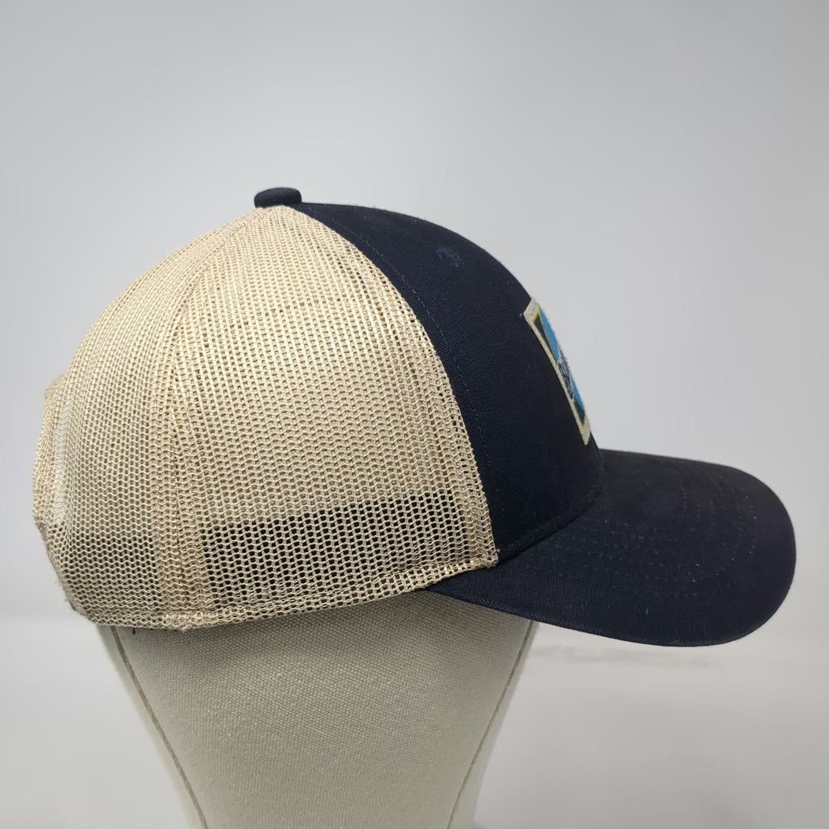 Blue Moon Beer Patch Blue Trucker Hat One Size Mesh Back Snapback Brewery Logo