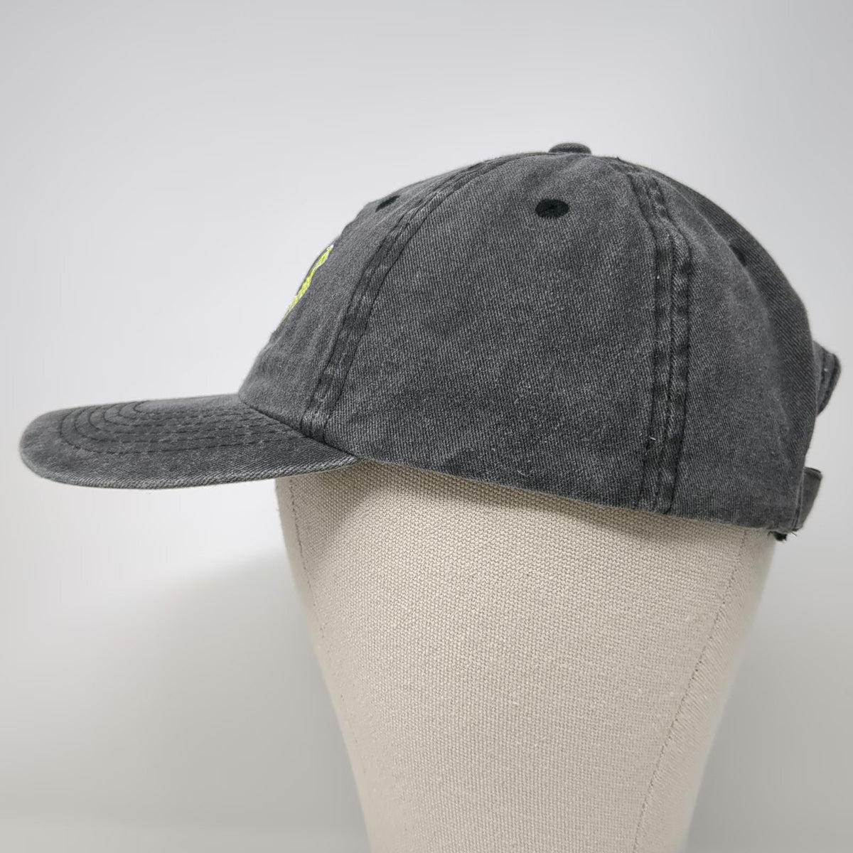 Gray Decatur Alpaca Cottage Embroidered Llama Baseball Cap OSFM Strapback Hat