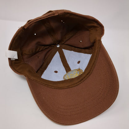 CAL Ranch Stores Strapback Hat Brown OSFA Adjustable Embroidered 6 Panel Cotton