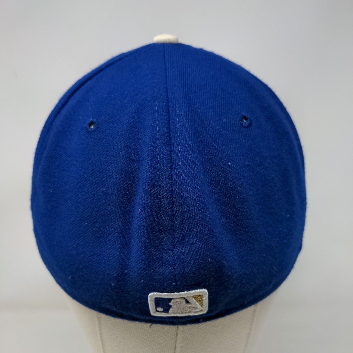 Kansas City Royals Fitted Hat Blue Size 7 1/4 Embroidered Logo MLB Vintage USA