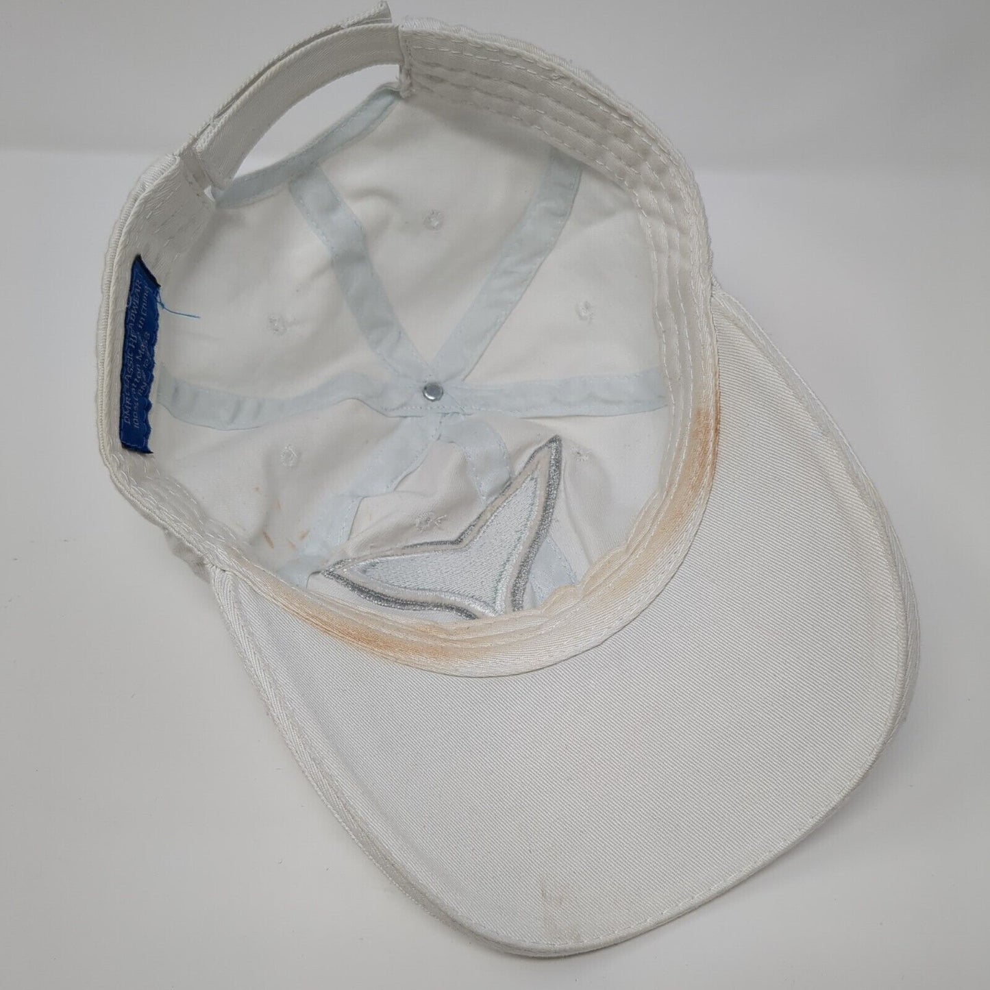 Alaska Humpback Whale Tail Strapback Hat White OSFA Embroidered 6 Panel