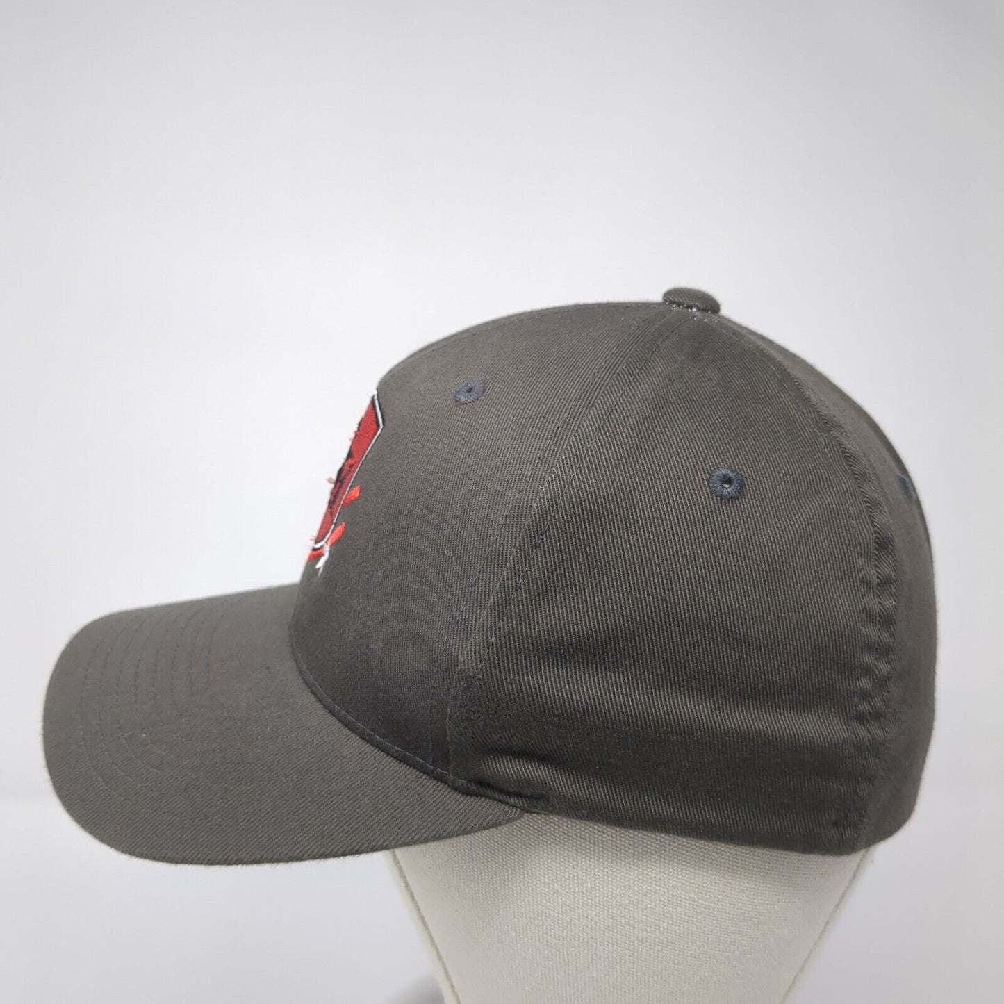 Shelter To Soldier Fitted Hat Gray S/M Embroidered Flexfit Port Authority