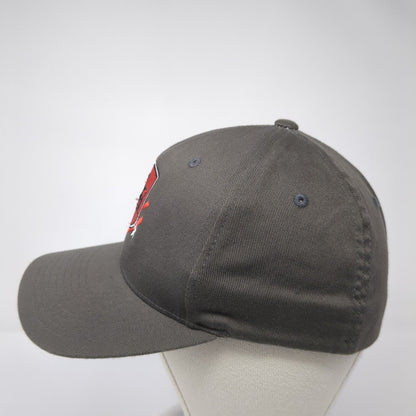 Shelter To Soldier Fitted Hat Gray S/M Embroidered Flexfit Port Authority
