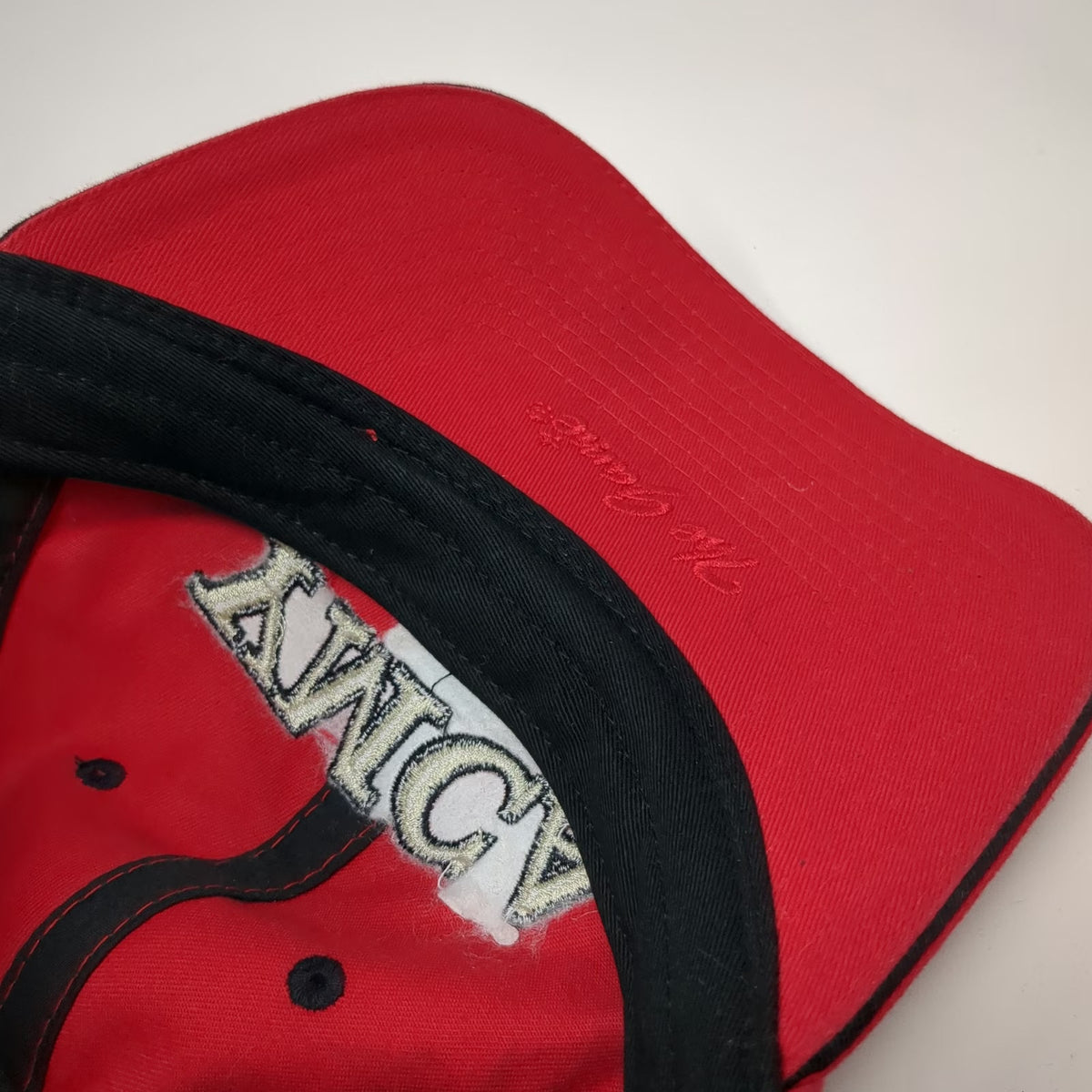 The Game Baseball Cap Red One Size YMCA 1844 Spirit Mind Body Strapback Hat