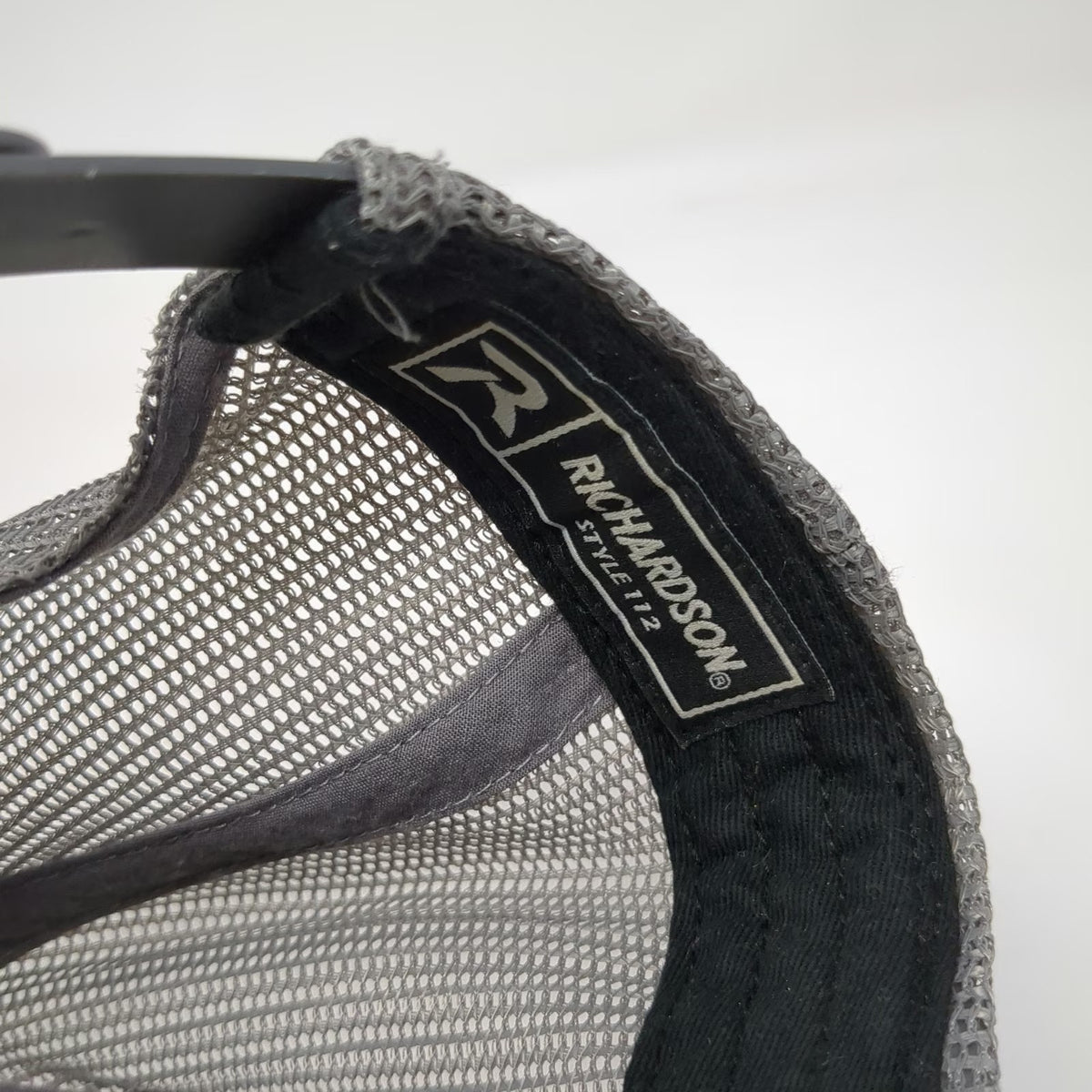Richardson Trucker Hat Black One Size Leatherman Multi-Tool Patch Mesh Back