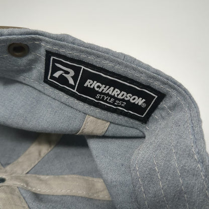Richardson Baseball Cap Gray One Size Volans Tequila Leather Patch Strapback Hat