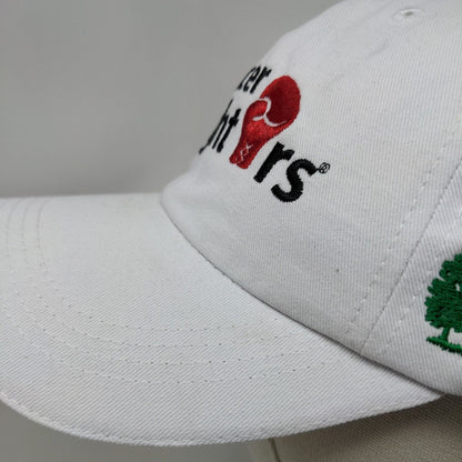 Cancer Fighters Strapback Hat White One Size Adjustable Embroidered 6 Panel