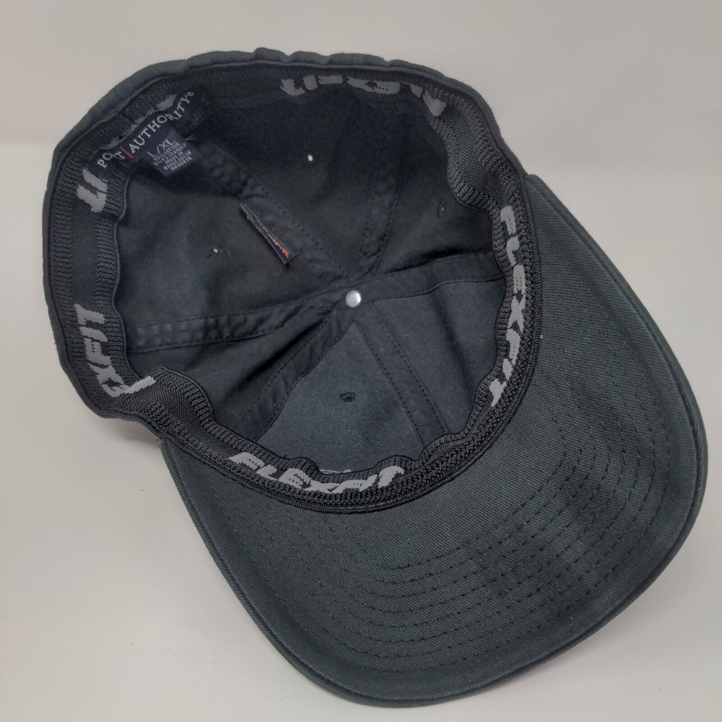 Cinder Fitted Hat Black L/XL Flex Fit Embroidered 6 Panel Port Authority