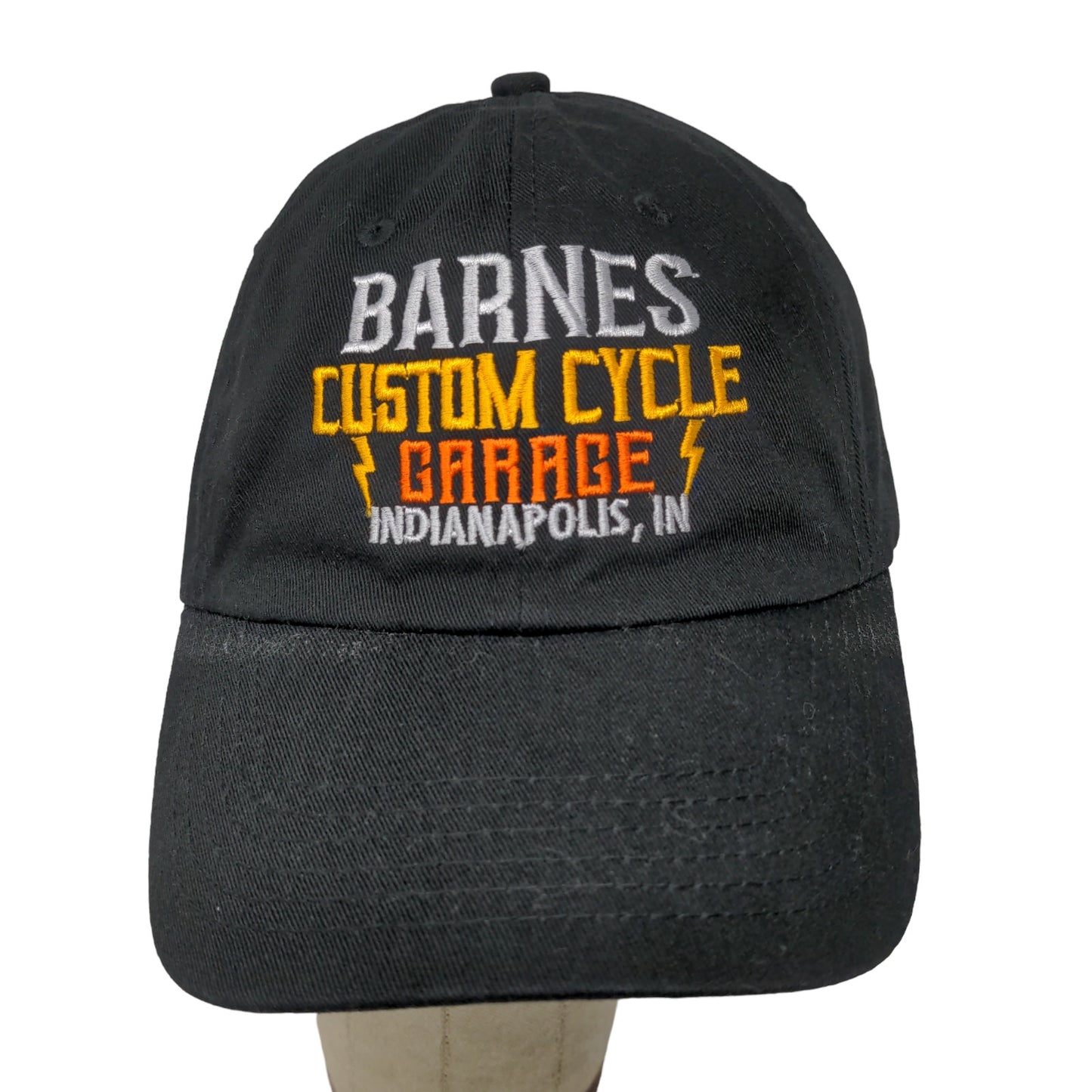 Unbranded Men's Slideback Hat Black Barnes Custom Cycle Garage Indianapolis IN
