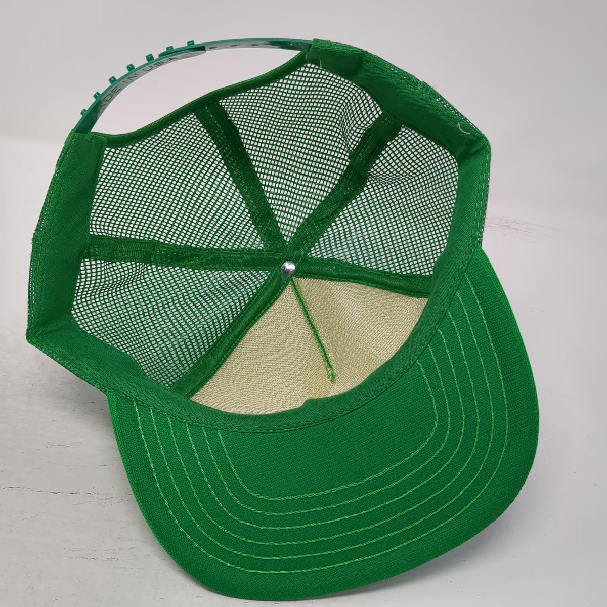 Green One Size Trucker Hat White Mesh Back Snapback Lamb HH Animal Farm Graphic