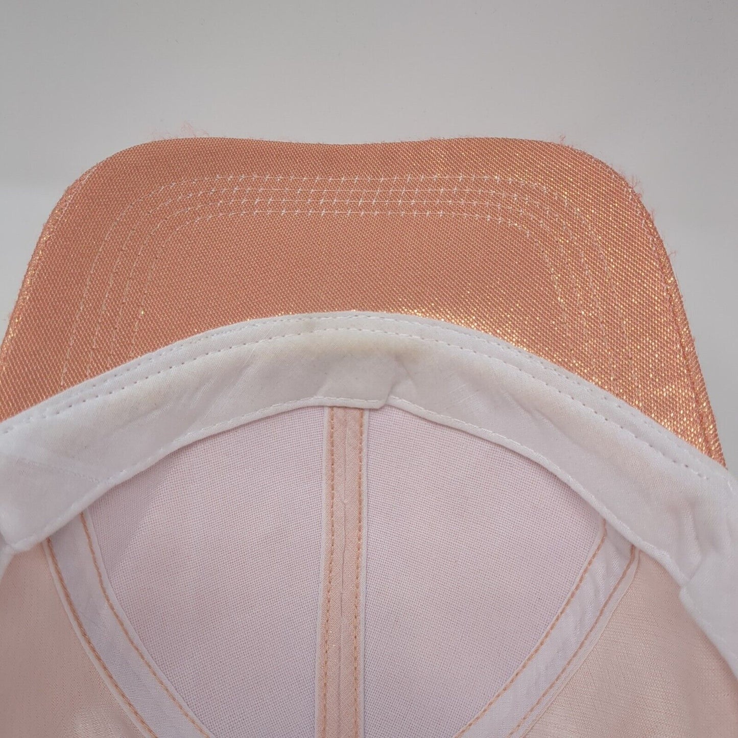Unbranded Snapback Hat Pink One Size Adjustable Metallic Shiny 6 Panel