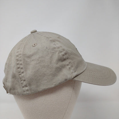 Ana Strapback Hat Tan One Size Adjustable Embroidered 6 Panel Port & Company