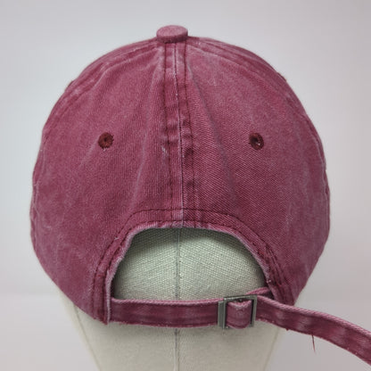 Unbranded Slideback Hat Red One Size Adjustable Outdoor Solid Blank