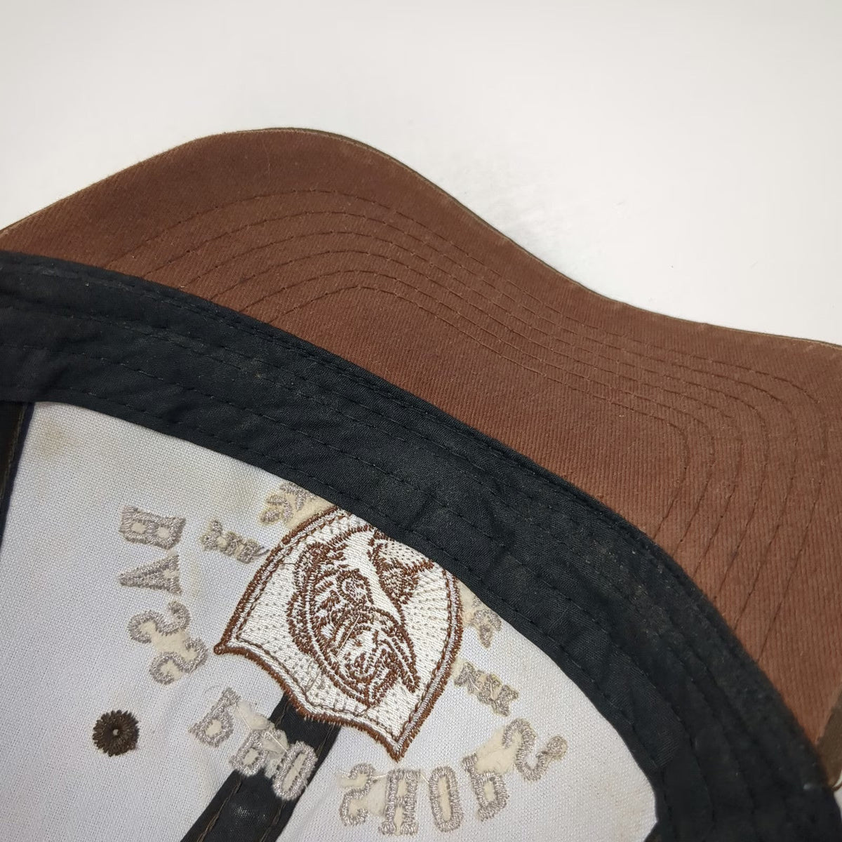 Bass Pro Shops Trucker Hat Brown One Size Mesh Back Fishing Logo Shield Snapback