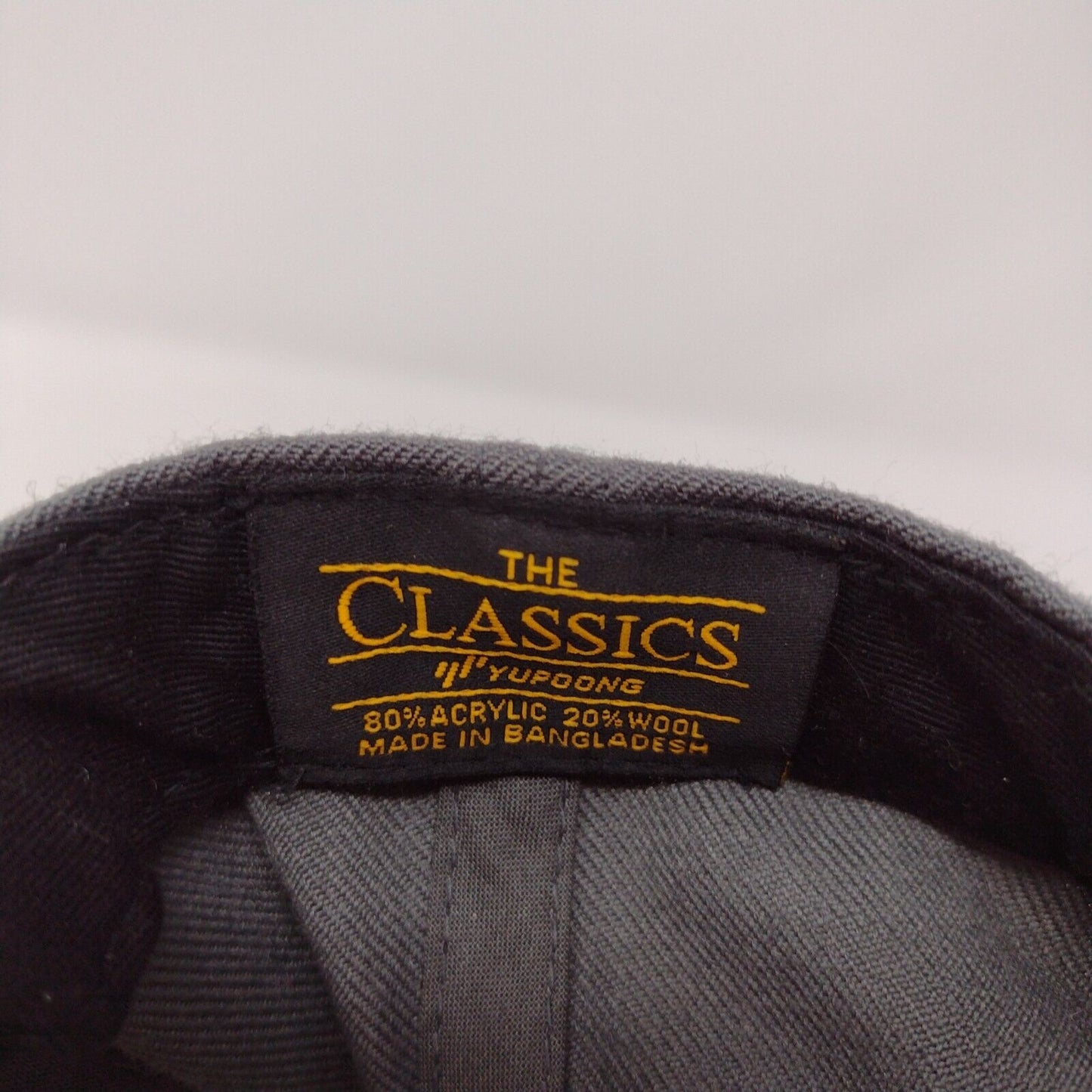CWI Snapback Hat Gray OSFA Embroidered Adjustable The Classics Yupoong