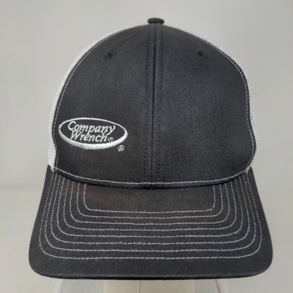 Company Wrench Snapback Mesh Back Trucker Hat Black One Size Colorblock
